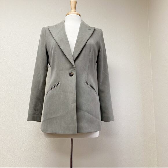 Armani Taupe/Grey Blazer Size 8 - Picture 1 of 6